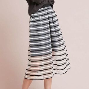 Anthropologie |  Eva Franco Striped Tulle Skirt